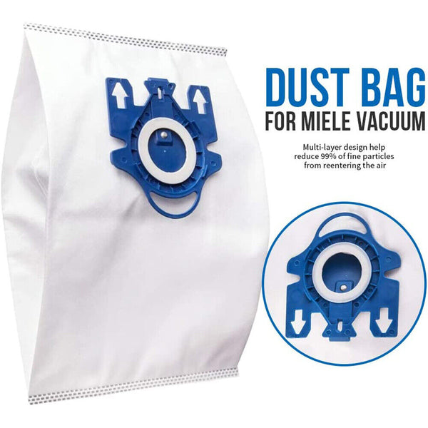 1-12x Vacuum Cleaner Bags For Miele 3D GN COMPLETE C2 C3 S2 S5 S8 S5211 Models
