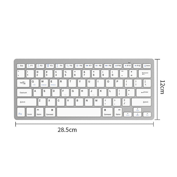 Ultra Slim Bluetooth Wireless Keyboard For Apple iPad iPhone Android Mac Windows