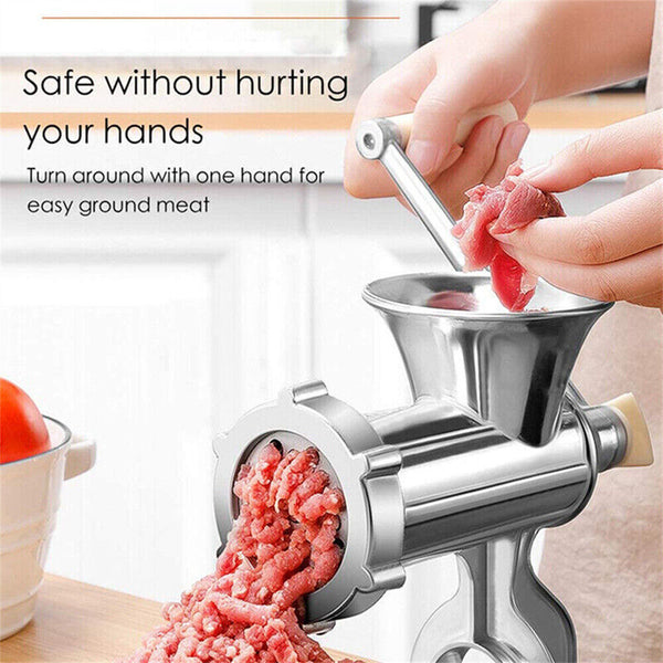 Manual Kitchen Meat Grinder Mincer Stuffer Table Hand Sausage Filler Maker AU