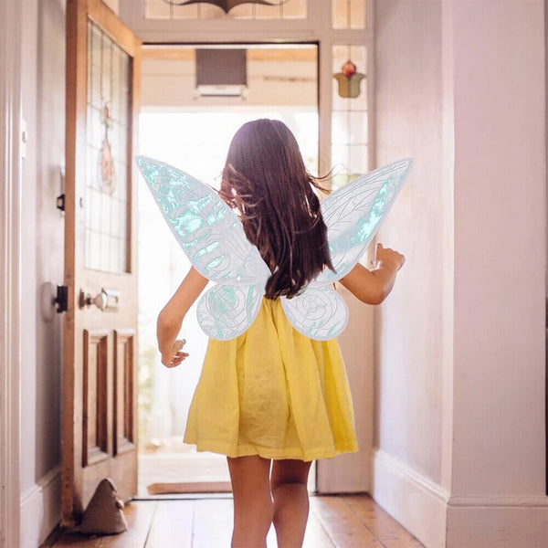 1/4PCS Butterfly Fairy Wings Costume for Women Girls Sparkle Princess Angel Wing