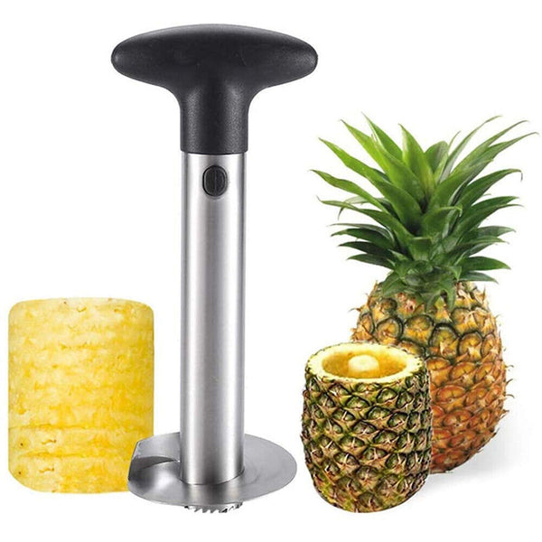 Stainless Steel Easy Kitchen Tool Fruit Pineapple Corer Slicer Cutter Peeler