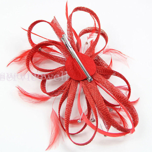 Headdress Flower Hair Headband Clip Fascinator Party Hair Accessories Women Hat