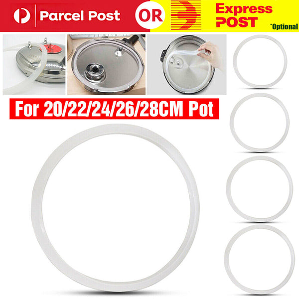 Replacement Silicone Rubber Clear Gasket Sealing Ring Pressure Cooker Kitchen AU