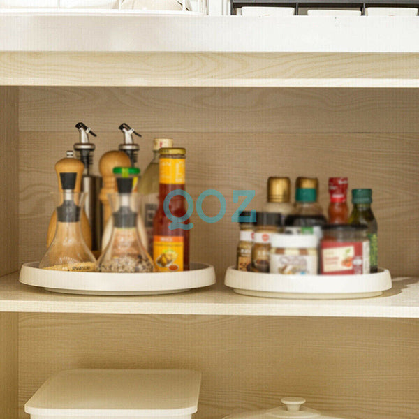 1/2* 25/30cm Non-Skid Turntable Pantry Tray FORLazy Susan Storage Organizer Rack