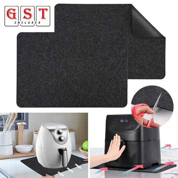 2x Non Slip Heat Resistant Mat For Air Fryer Kitchen Pads Heat Proof Mat 30 x 45