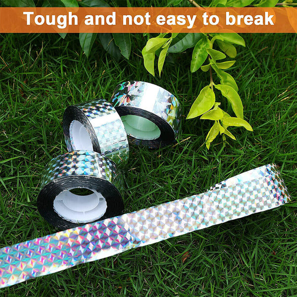 Bird Reflective Repellent Laser Tape Garden Double-side Deterrent Scare Tapes