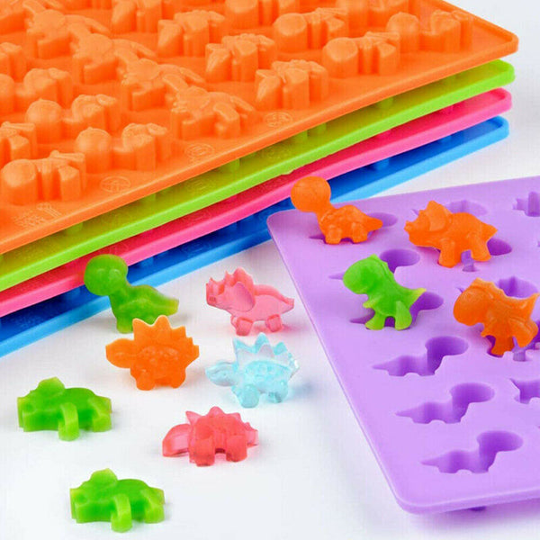 48Dinosaur Silicone Gummy Chocolate Baking Mold Ice Cube Tray Jelly Candy Mould