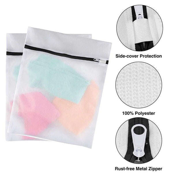 Set Of 4 Mesh Washing Bag Pack Laundry Bags Lingerie Delicate clothes Wash Bags