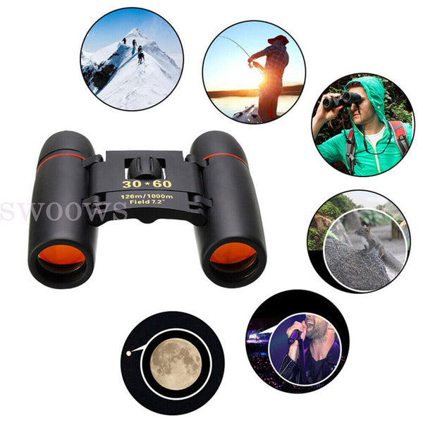 New Day Night Vision Binoculars Outdoor Travel Portable Folding Telescope