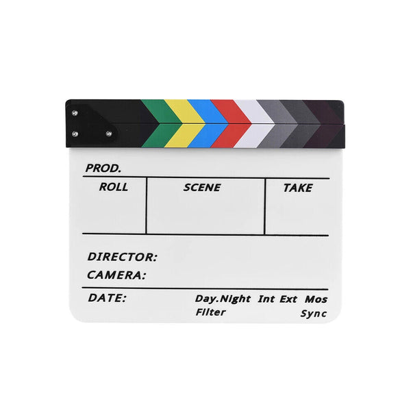 Clapperboard Clapper Board TV Movie Slate Colorful Clapboard Clapper Board Film