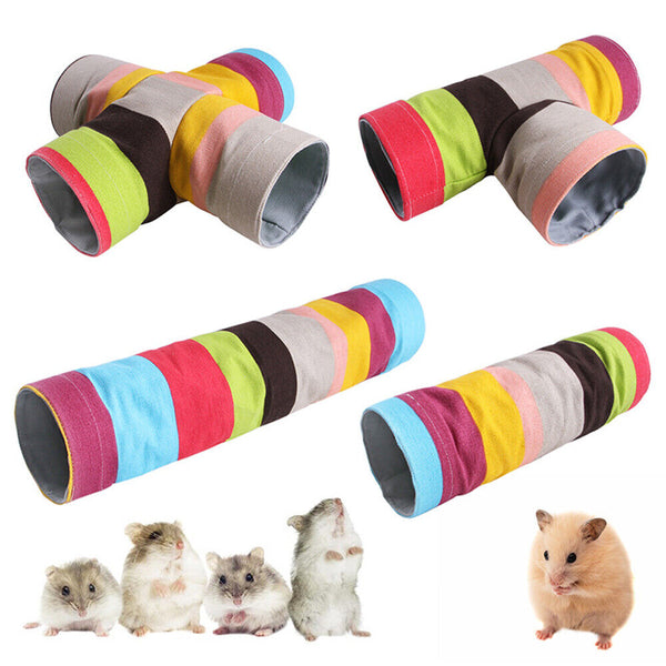 Small Pet Tunnel Guinea Pig Toys Ferret Play Tunnels Tubes for Hamster Hedgehog