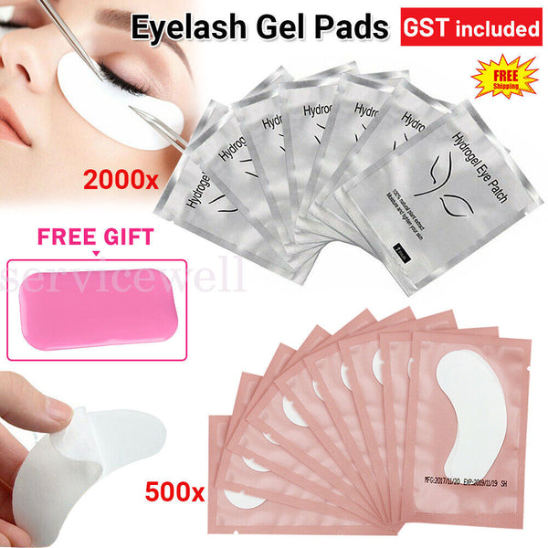 UPTO 2000 Under Eye Gel Pads Free Eyelash Extension Pad Holder Accesories