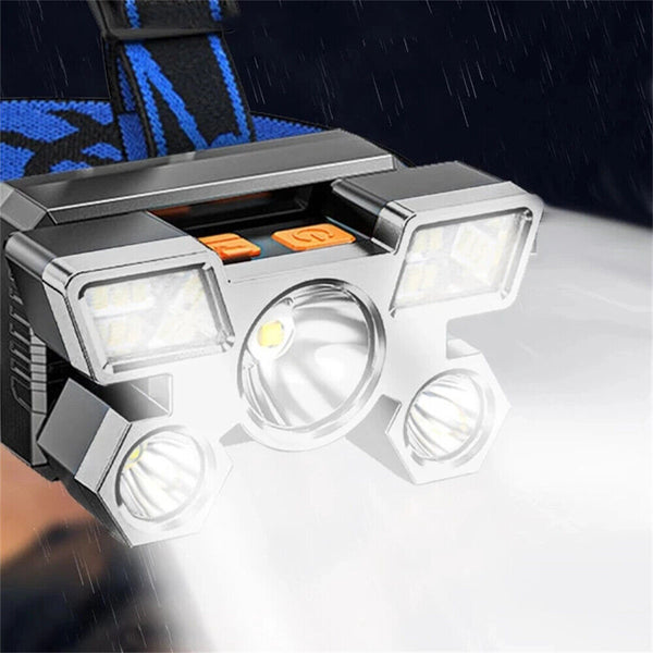 LED Head Light Torch USB Rechargeable Headlamp Flashlight Camping Fishing Lamp