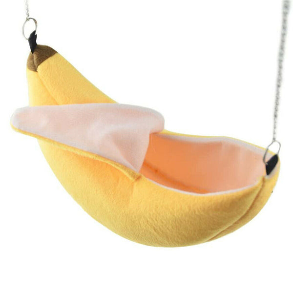 Pet Cage Hammock Hanging Bed Ferret Rat Hamster Toys Banana Nest Squirrel Birds