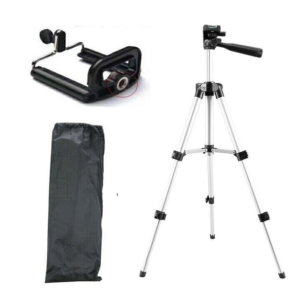 Professional Camera Tripod Stand Mount Phone Holder For iPhone DSLR Lightweight