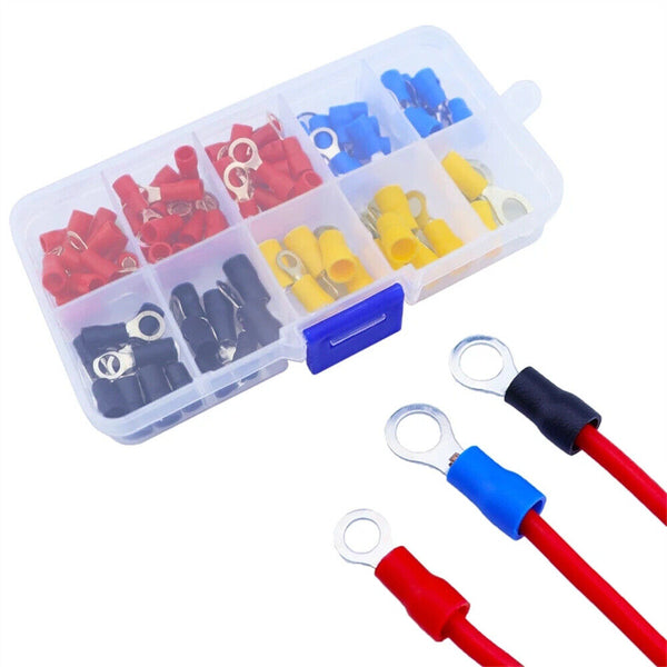 102Pcs Terminal Electrical Crimp Connector Kit Insulated Wire Terminals Lug