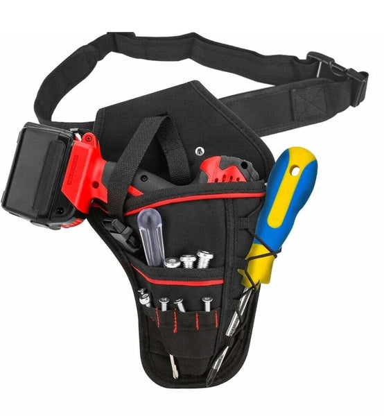 Heavy-duty Drill Holster Tool Belt Pouch Bit Holder Hanging Waist Bag Storage AU