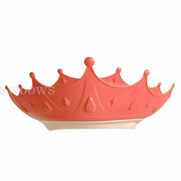 Adjustable Kids Baby Shower Cap Children Bath Wash Hair Eye Care Crown Shape Hat