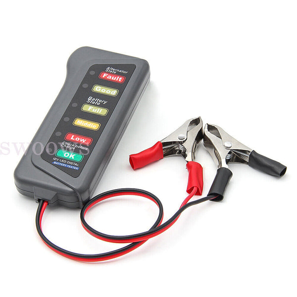 12V Digital Car Battery Tester Automotive Testing Tool Voltage Analyzer Checker