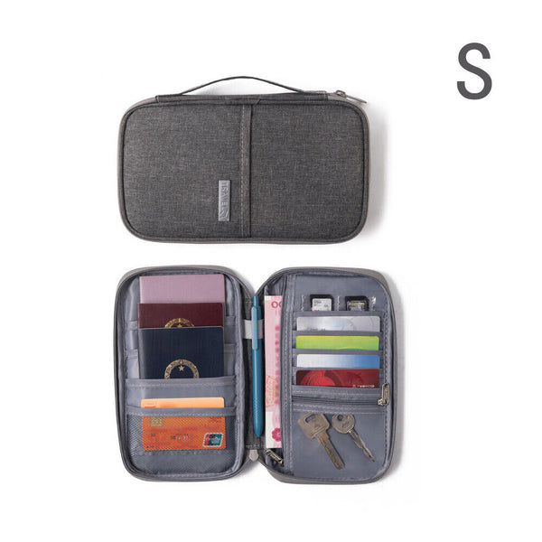 Waterproof Passport Holder Travel Document Wallet RFID Bag Family Case Organizer