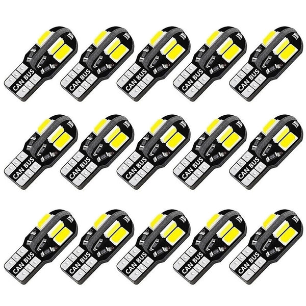 1-10x Canbus T10 5730 8 LED SMD White Car Side Wedge Light Lamp Bulb 194 168 W5W