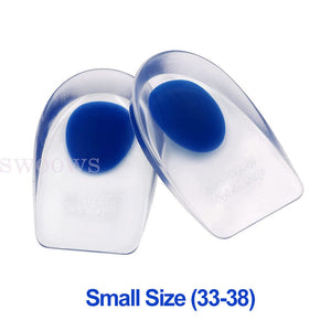 1 Pair Shoe Cushion Heel Pain Relief Fasciitis Gel Support Insoles Shoe Pad