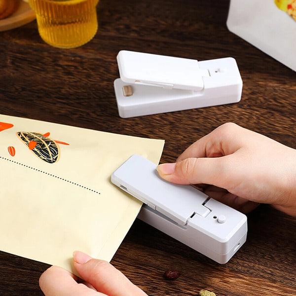 Portable Mini Heat Sealing Machine USB Rechargeable Food Sealer Plastic Bag