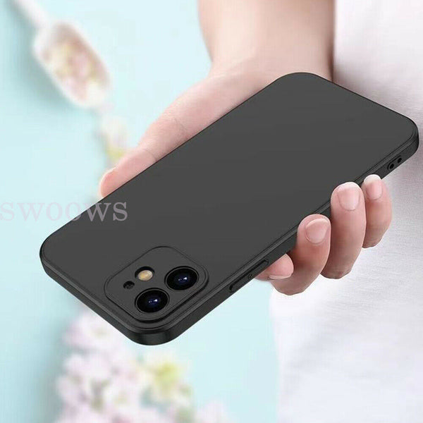 Silicone Slim Shockproof Back Case Cover For iPhone 13 12 Pro Max Mini