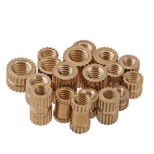 330pcs M2-M5 Thread Knurled Brass Threaded Heat Set Heat Resistant Insert AU