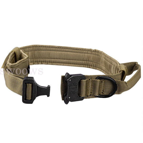 Tactical Dog Collar Military Heavy Duty Pet Collar With Metal Buckle Adjustable