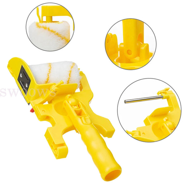 Portable Clean Cut Paint Edger Roller Brush Safe Tool Home Wall Ceiling Handheld