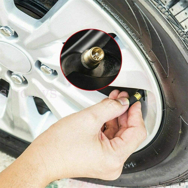 100Pcs Tire VALVE STEMS TR 413 Snap-In Car Auto Short Rubber Tubeless Tyre Black