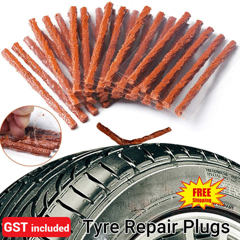 40x Tubeless Tyre Tire Puncture Repair-Kit Strips Plug String Bike Car Van Truck