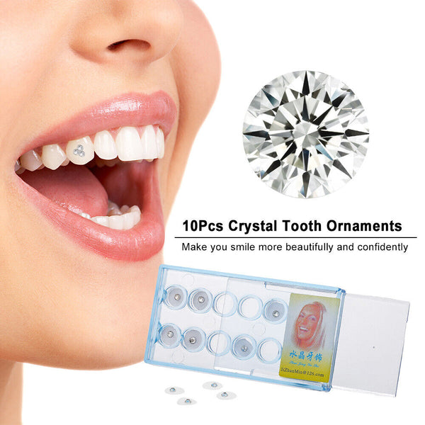 NEW 10/20/40pcs Dental Oral Teeth Diamond Tooth Gems Crystal Ornaments Jewelry