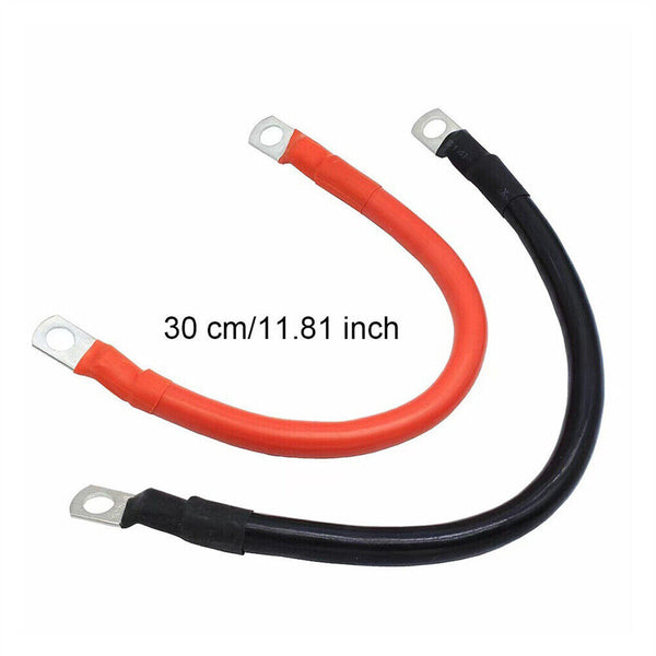12V 24V 30cm Battery joiner Connector Lead DC Wire 100A Cable & lugs Red & Black