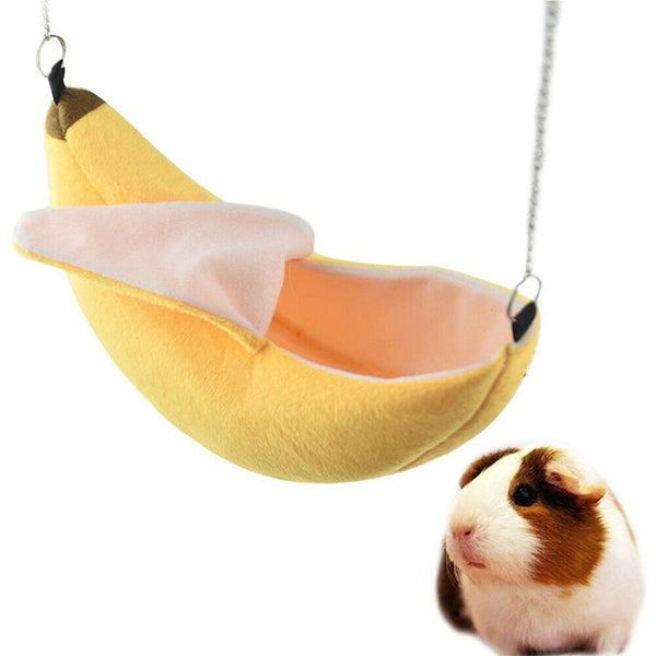 Pet Cage Hammock Hanging Bed Ferret Rat Hamster Toys Banana Nest Squirrel Birds