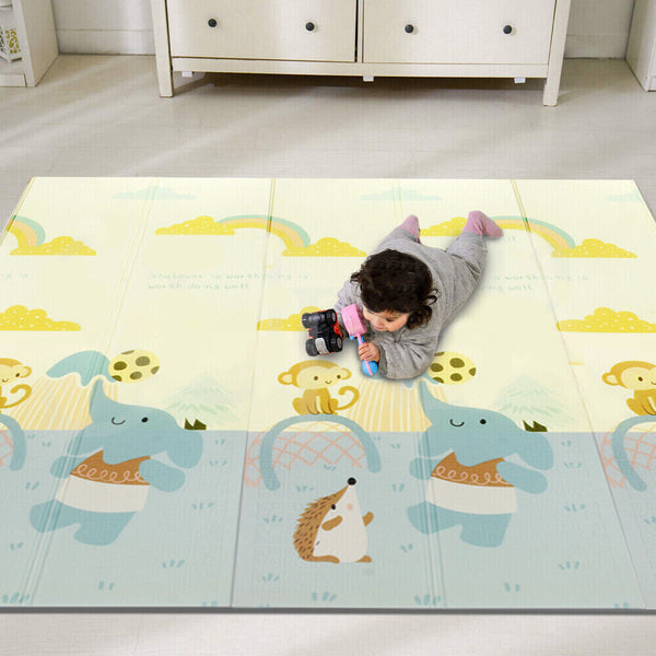 Baby Play Mat Crawling Folding Kids Pad Waterproof XPE Foam Rug Carpet 200x180cm