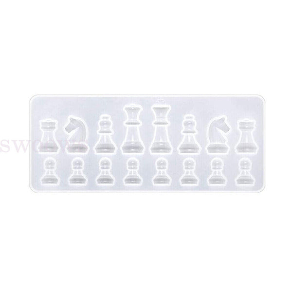 International Chess Silicone Pendant Jewelry Mould Resin Epoxy Casting Mold Tool