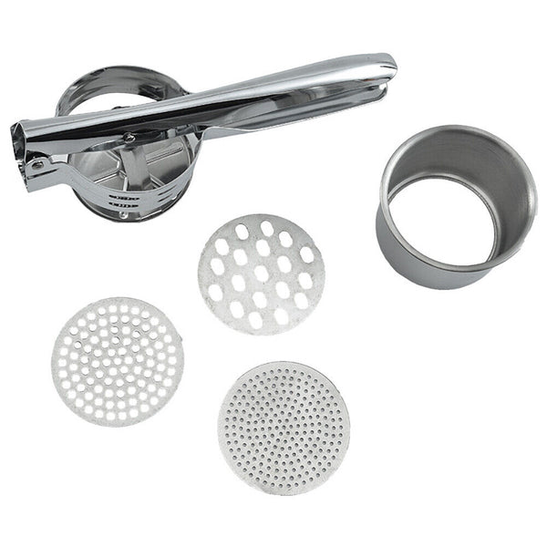 Potato Ricer Masher Fruit Press With 3 Discs Professional All Stainless Steel AU