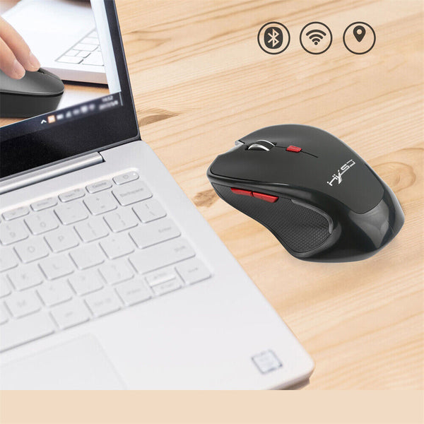 Wireless Bluetooth Mouse 2400 DPI Ergonomics Optical Mouse for Laptop PC