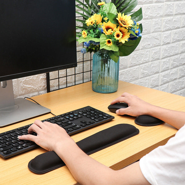 Keyboard Wrist Rest Pad Mouse Gel Wrist Rest Support Cushion Memory Foam