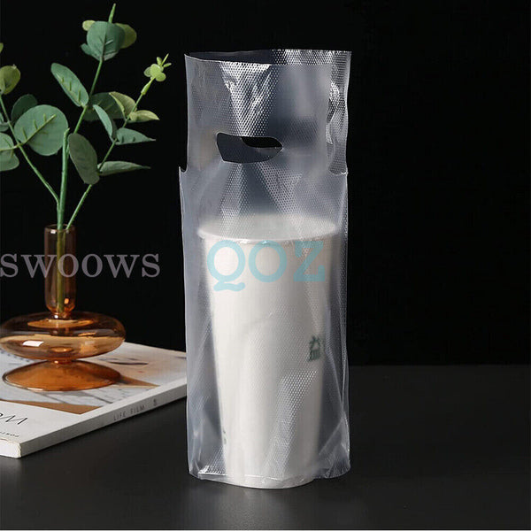 100/400 Take away bag coffee cup carry bag takeaway coffee milktea cup carrybag