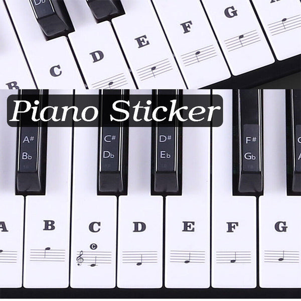 88/61/54/49 Key removable Laminated stickers For Music Keyboard Piano Stickers