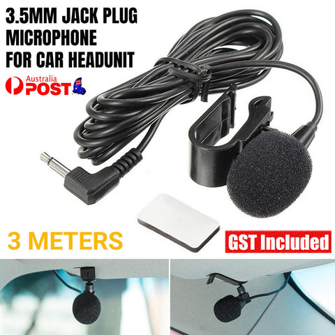 3.5mm Jack Plug Microphone  / Mic for PC Car Stereo Bluetooth head unit Audio