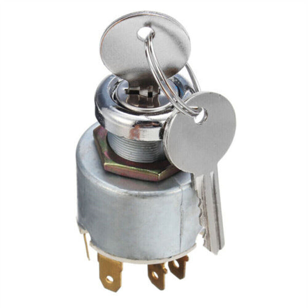 12V 4 Position Ignition Lock Cylinder Switch Key For SPB501 Car Boat Motorcycle