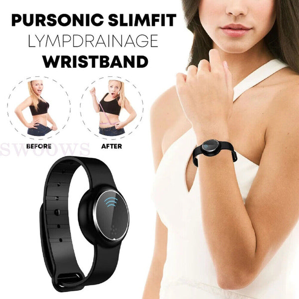 1/2 Ultrasonic High-Tech Body Shape Wristband Lymph Drainage Magnetic Bracelet