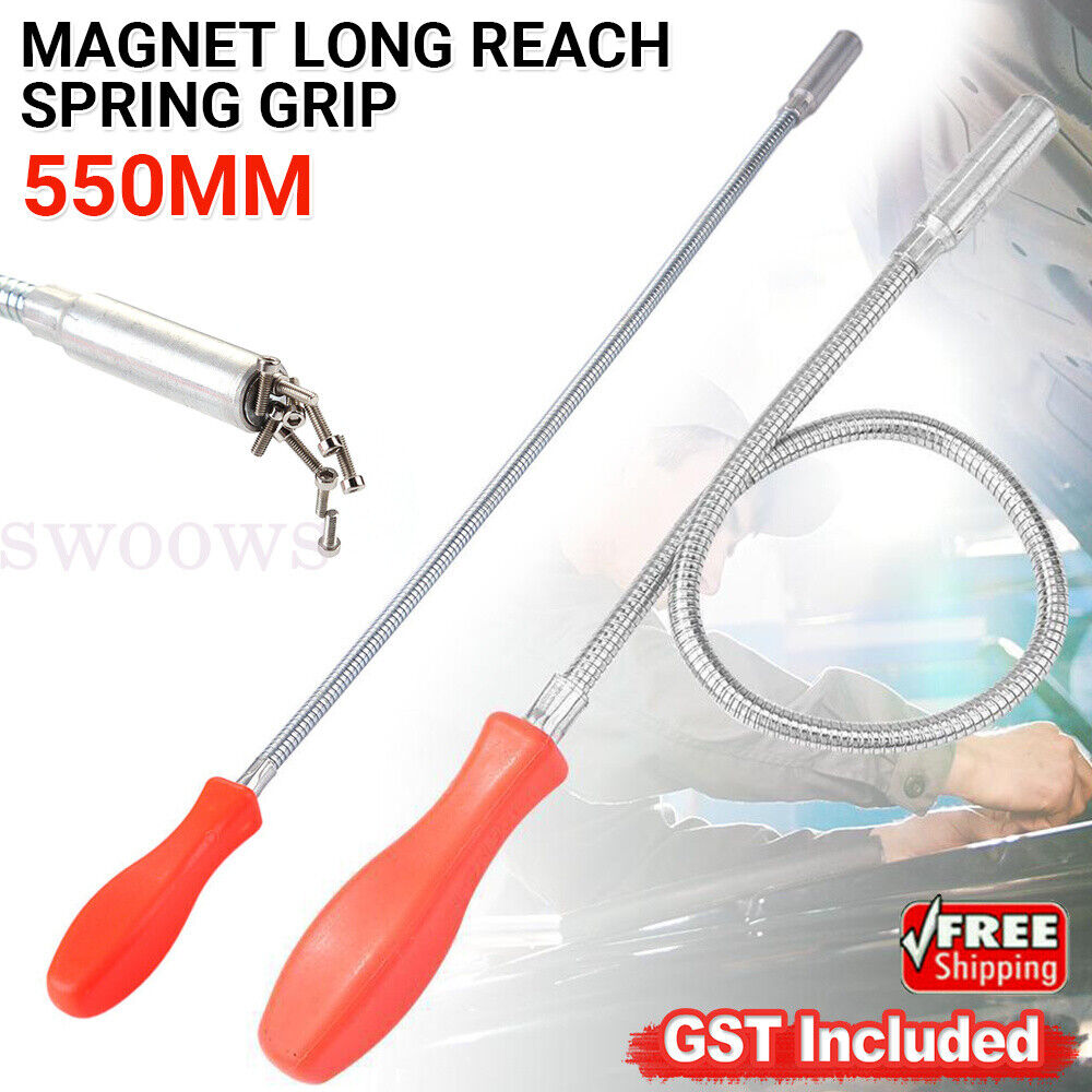 Magnet Extending Rod Stick Rope Magnetic Claws Pick Up Hand Tool (Black)