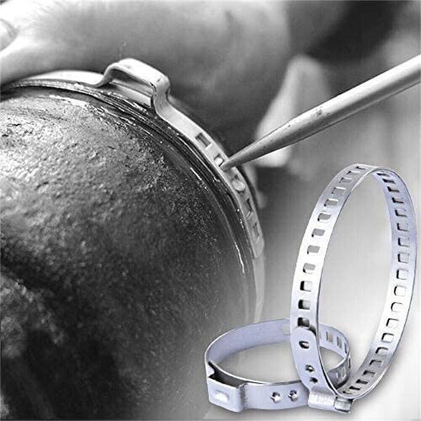 12X Adjustable CV Boot Joint Clamp Stainless Steel Clamps Clips 2 Size Universal