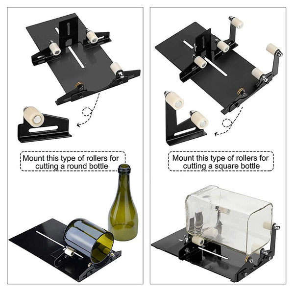 DIY Glass Bottle Cutter Kit Adjustable Sizes Round Glassbottle Cutting Tools Set