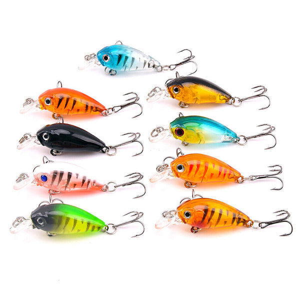 9PCS Fishing Lures For Bream Bass Trout Redfin Perch Cod Flathead Whiting Tackle